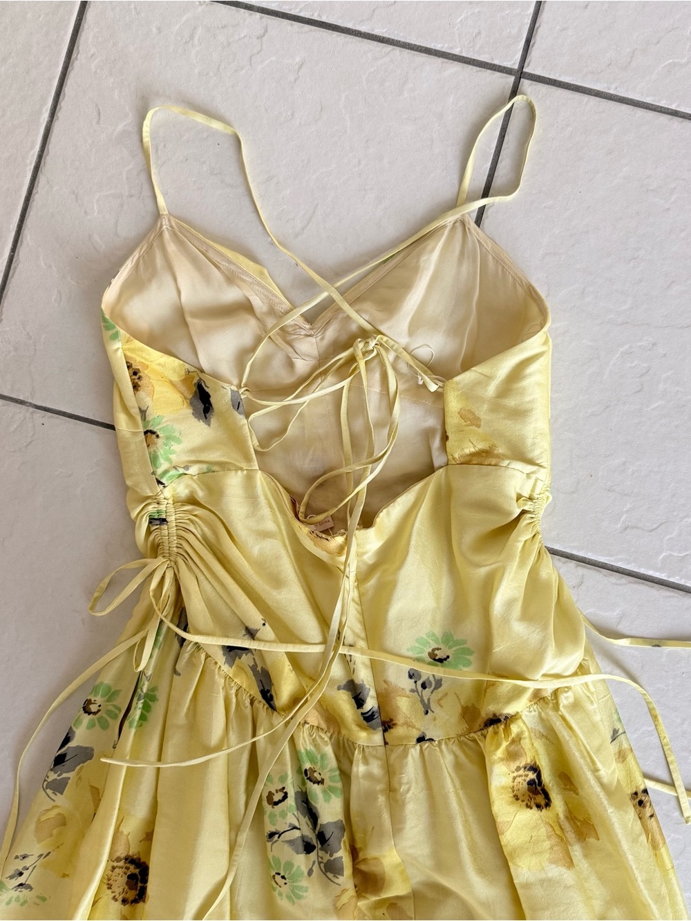 NWT Rebecca Taylor Positano Dress - Lemonade - Picture 6 of 10